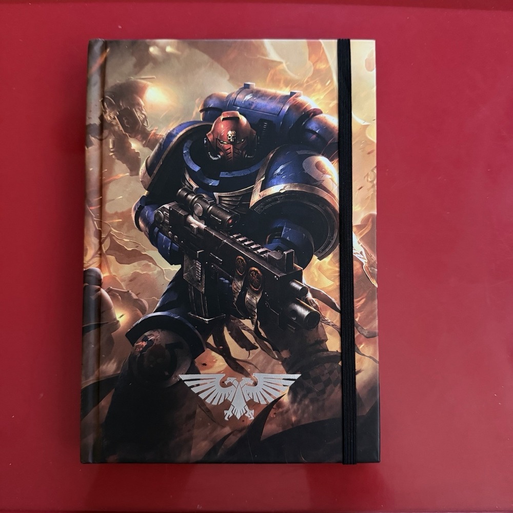 NEW Warhammer 40K A5 Notebook Space Marine Cover 240 Ruled Pages Gift Collectors